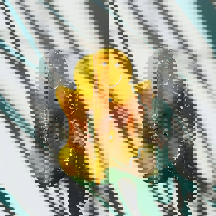 Gingerbread Man Hair Claw | Holiday Claw Clip Hair Accessories