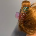  The Lobster in Glossy Translucent Rainbow Hair Claw | Claw Clip Hair Accessories