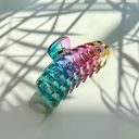  The Lobster in Glossy Translucent Rainbow Hair Claw | Claw Clip Hair Accessories