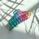  The Lobster in Glossy Translucent Rainbow Hair Claw | Claw Clip Hair Accessories
