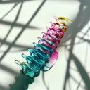  The Lobster in Glossy Translucent Rainbow Hair Claw | Claw Clip Hair Accessories