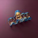  '80s Squiggle in Azure Sky Hair Clip | Claw Clip Hair Accessories