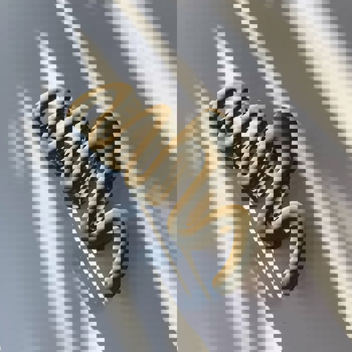 '80s Squiggle in Professional Khaki Hair Clip | Claw Clip Hair Accessories