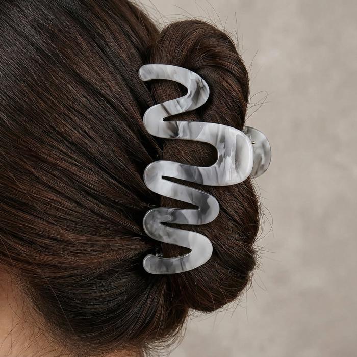'80s Squiggle in Professional Marble Hair Clip | Claw Clip Hair Accessories