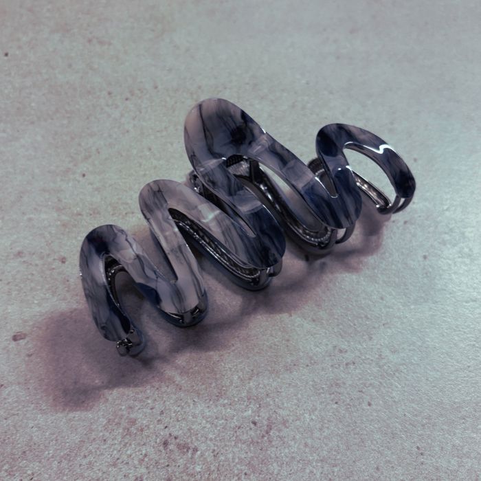 '80s Squiggle in Professional Marble Hair Clip | Claw Clip Hair Accessories
