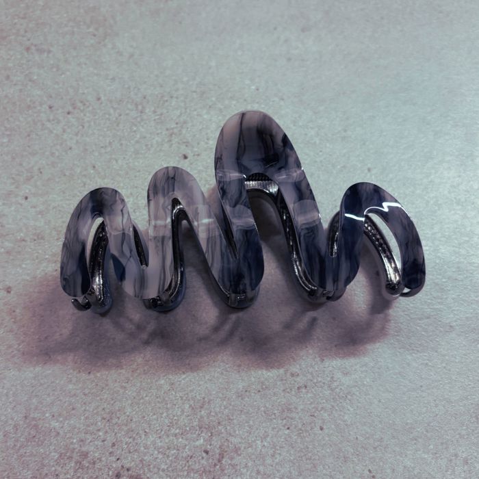'80s Squiggle in Professional Marble Hair Clip | Claw Clip Hair Accessories