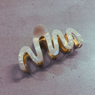 '80s Squiggle in Professional Opal Hair Clip | Claw Clip Hair Accessories