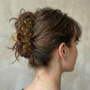  '80s Squiggle in Tortoise Sage Hair Clip | Claw Clip Hair Accessories