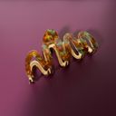  '80s Squiggle in Tortoise Sage Hair Clip | Claw Clip Hair Accessories