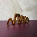  '80s Squiggle in Tortoise Sage Hair Clip | Claw Clip Hair Accessories