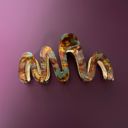  '80s Squiggle in Tortoise Sage Hair Clip | Claw Clip Hair Accessories