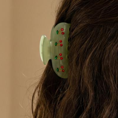 Cherries in Mint Ice Hair Clip | Claw Clip Hair Accessories