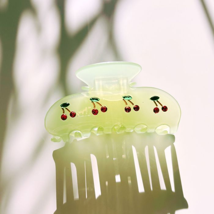 Cherries in Mint Ice Hair Clip | Claw Clip Hair Accessories