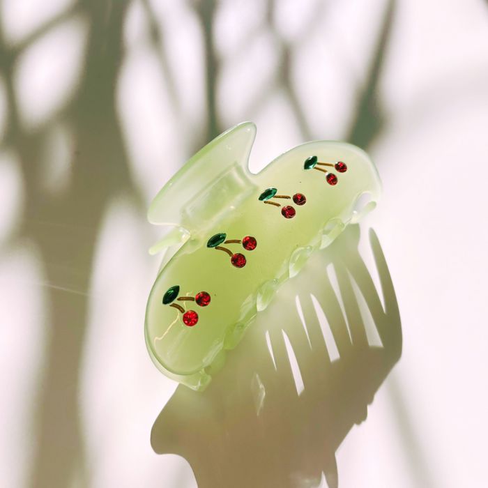 Cherries in Mint Ice Hair Clip | Claw Clip Hair Accessories