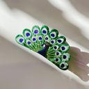  Velvet Claws Hair Clip | Gorgeous Peacock