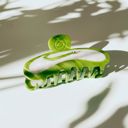  Velvet Claws Hair Clip | Green Snake