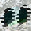 Rectangle Plush in Faux Fur Black Velvet Claws Plush Hair Clips | Faux Fur Hair Claws