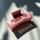 Candy Pink The Jada in Speckle Hair Claw | Pastel Colors Hair Clip