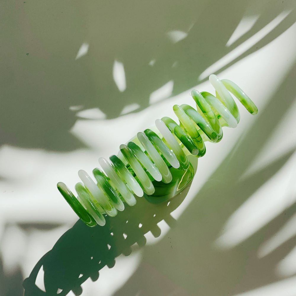 Velvet Claws Hair Clip | The Lobster in Matcha Swir