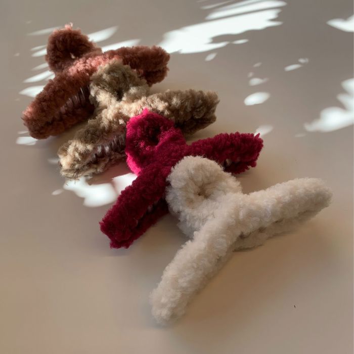 Velvet Claws Plush Hair Clips | Faux Fur Hair Claws