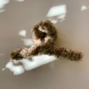 Ash Brown Velvet Claws Plush Hair Clips | Faux Fur Hair Claws