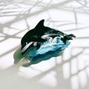  Killer Whale Orca Hair Claw | Claw Clip Hair Accessories