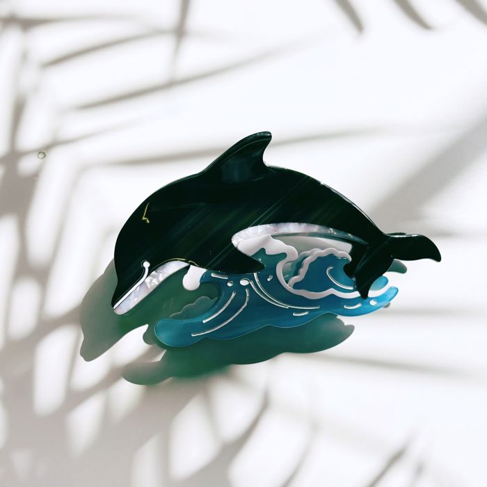 Killer Whale Orca Hair Claw | Claw Clip Hair Accessories