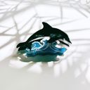  Killer Whale Orca Hair Claw | Claw Clip Hair Accessories