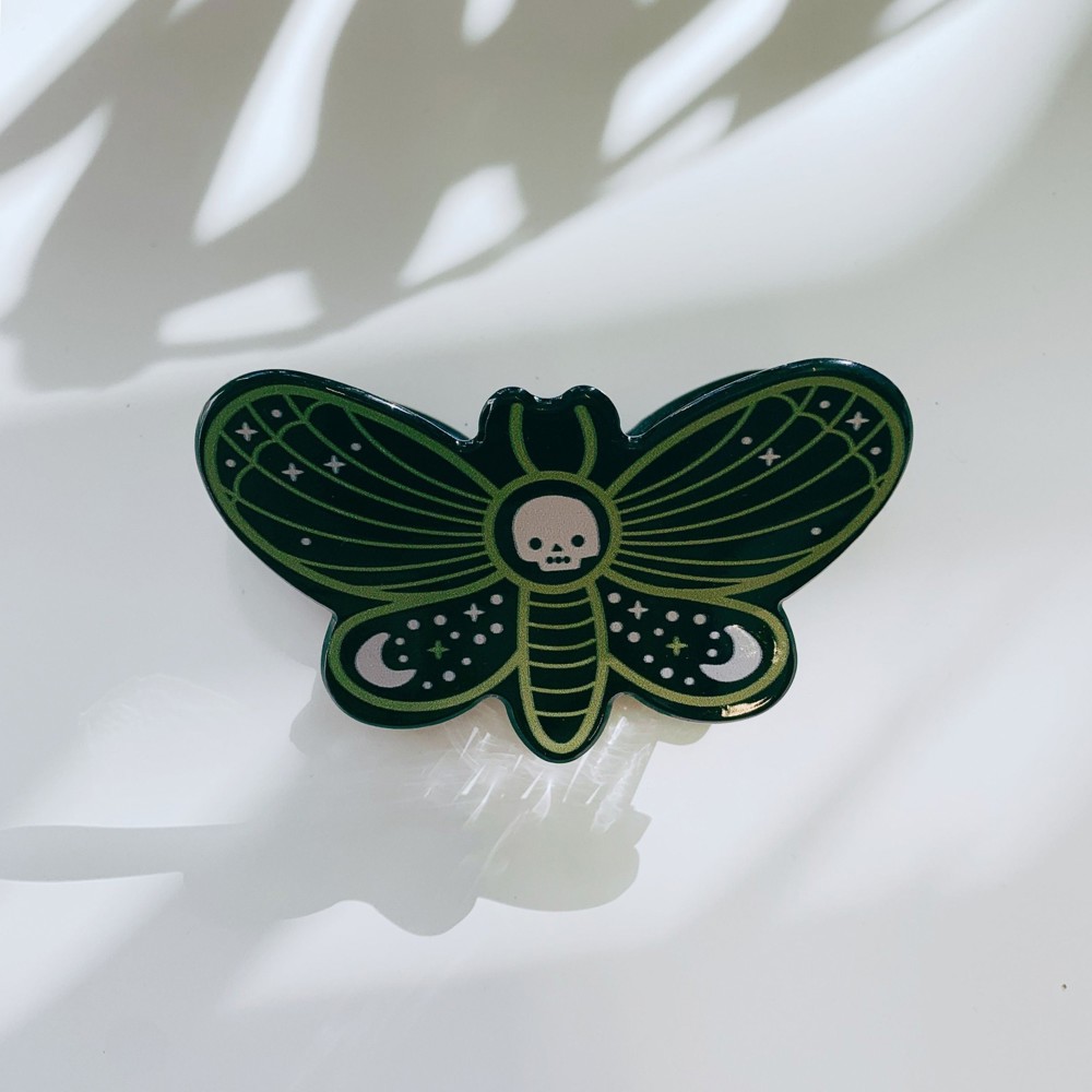 Velvet Claws Luna Moth Mini Hair Claw