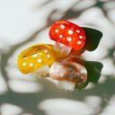  Velvet Claws Mini Mushroom Hair Clip in Orange 