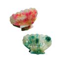  Seashell Claw Set of 2: Aqua and Coral | Hair Claw Clip Hair Accessories