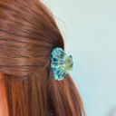  Seashell Claw Set of 2: Aqua and Coral | Hair Claw Clip Hair Accessories