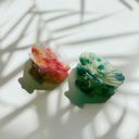  Seashell Claw Set of 2: Aqua and Coral | Hair Claw Clip Hair Accessories