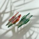  Seashell Claw Set of 2: Aqua and Coral | Hair Claw Clip Hair Accessories