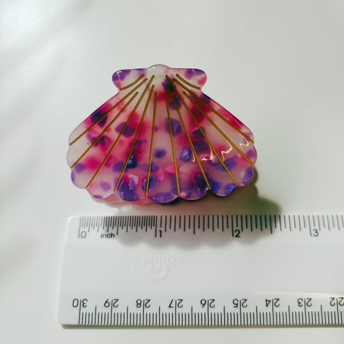 Seashell Claw Set of 2: Pearl and Purple | Hair Claw Clip Hair Accessories