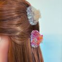  Seashell Claw Set of 2: Pearl and Purple | Hair Claw Clip Hair Accessories