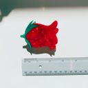  Velvet Claws Small Hair Clip | Red Rosebud