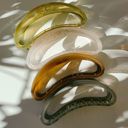  The Bean Hair Claw in Crystal | Claw Clip Hair Accessories