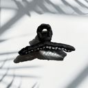  Ultra Profesh Satin Wrapped Thin Hair Claw in Black | Claw Clip Hair Accessories