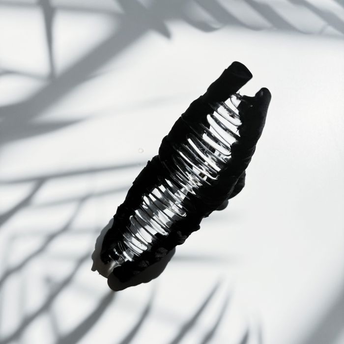  Ultra Profesh Satin Wrapped Thin Hair Claw in Black | Claw Clip Hair Accessories