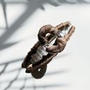  Ultra Profesh Satin Wrapped Thin Hair Claw in Bronze | Claw Clip