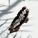  Ultra Profesh Satin Wrapped Thin Hair Claw in Bronze | Claw Clip