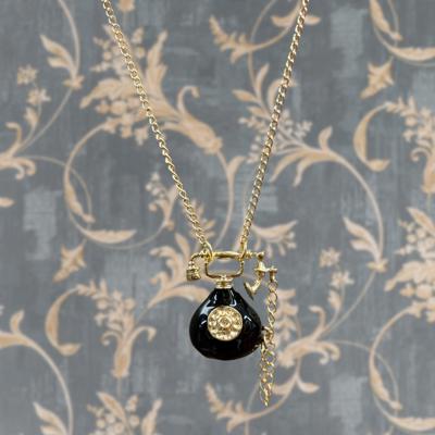 Vintage Telephone Long Pendant Necklace with Mini Phone Cord