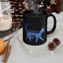  We Stay Up At Night So We Can Feel The Universe 11oz Black Mug | Coffee Tea Cup Cat Lover Gift Celestial Witchy Mystical Constellations 