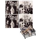 We Want Beer Prohibition Era Protestors Stoneware Coaster in Set of 4 | Beverage Drink Beer Mat | 4" x 4"