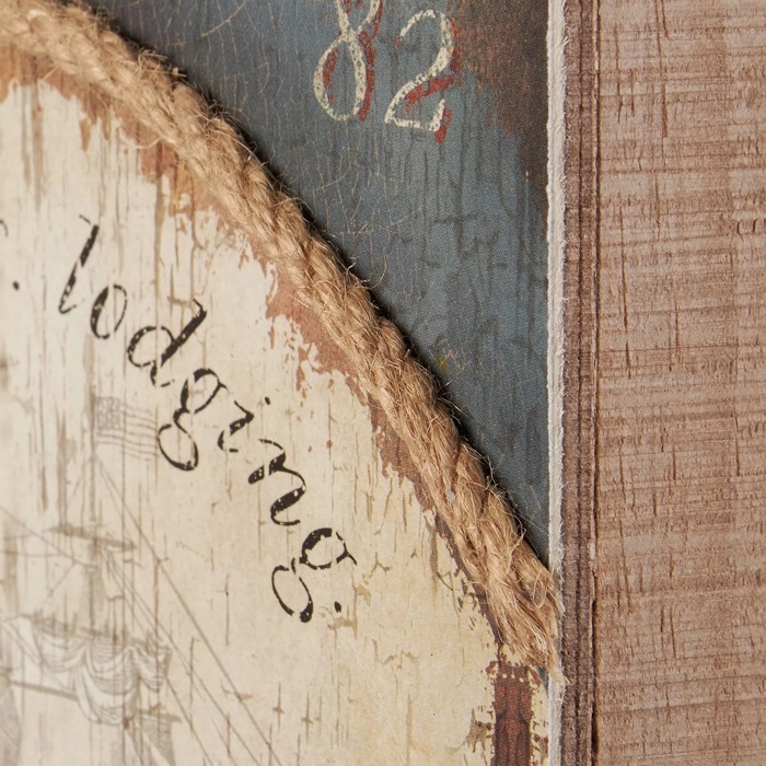 Whaler's Inn Box Sign | Nautical Themed Rustic Wooden Decor | 8" x 10"