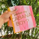  Where's My Cabana Boy Tea Towel in Multicolor Stripes | Cotton Kitchen Hand Dish Cloth | 28" x 18"