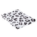 White Swaddle Blanket in Cheetah Print in Pink and Black Spots Baby Gifts - Clothes and Toys Ages 0-12 Months, Snapshirts, Hats, Pants, Dolls