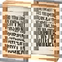  Whole Life Without Them Inset Box Sign | Snarky Square Wooden Decor | 7" x 7"