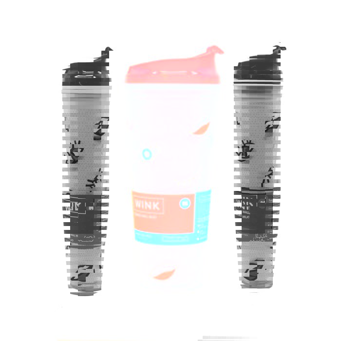 CLEARANCE Pop Art Eyes and Lips Double Wall Travel Tumbler Mug | Mod Style BPA Free